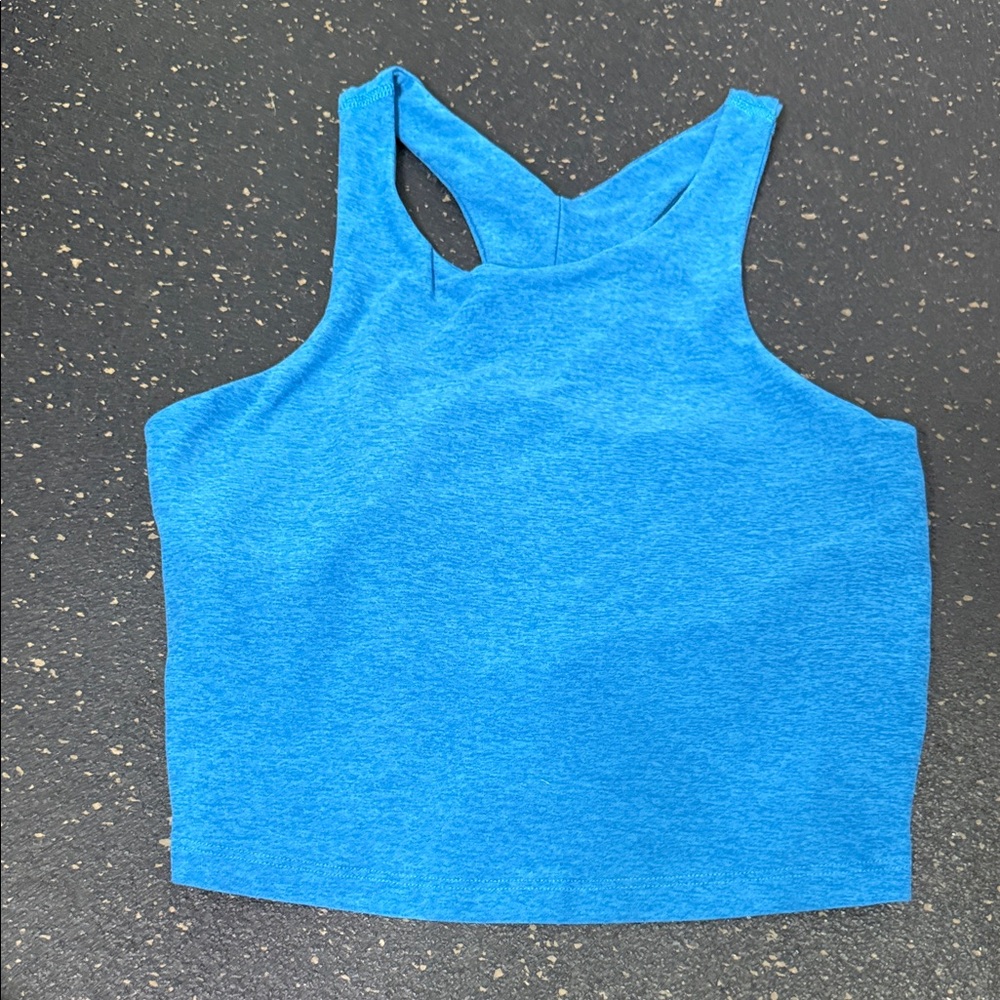 Beyond Yoga Bright Teal Seamless Crop Top